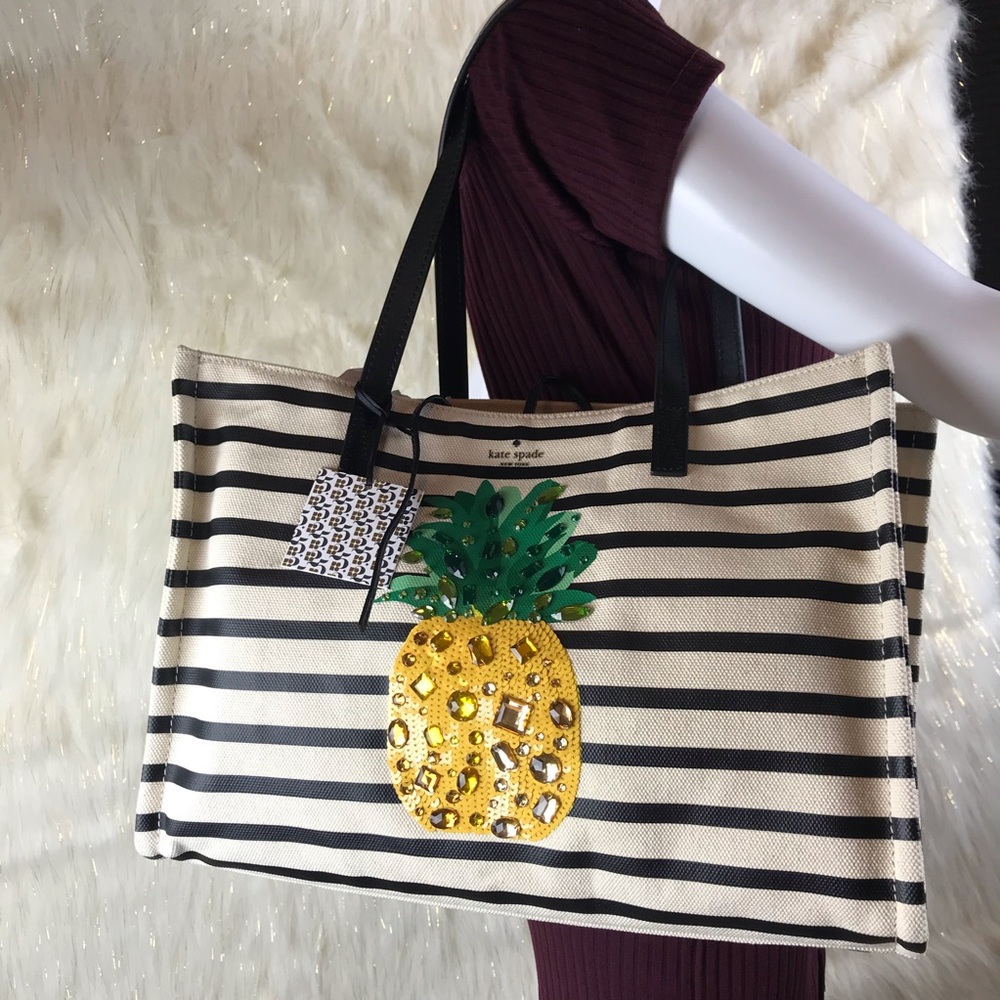 ❌SOLD❌KATE SPADE PINEAPPLE MEGA SAM SHOULDER/TOTE - Picture 6 of 8